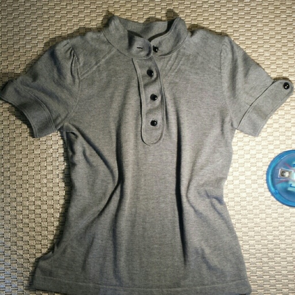 Angora/cashmere grey top