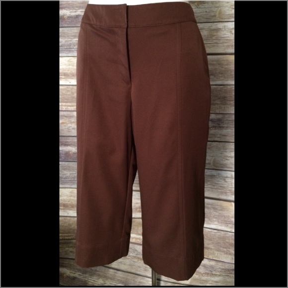 Chocolate capris by IZOD size 2 - Picture 2 of 4