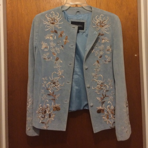 short embroidered jacket