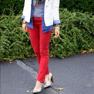 NWOT Zara - Rome, Red Skinny Jeans