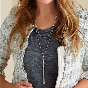 Stella & Dot Gitane Tassel Necklace - SILVER