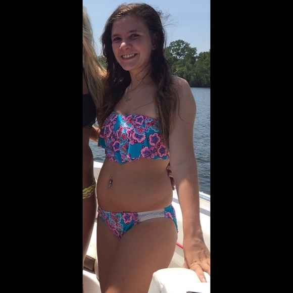 Hobie bikini with crop bra top.