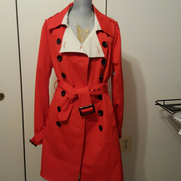 NWT- Wortington Orange Trench Coat