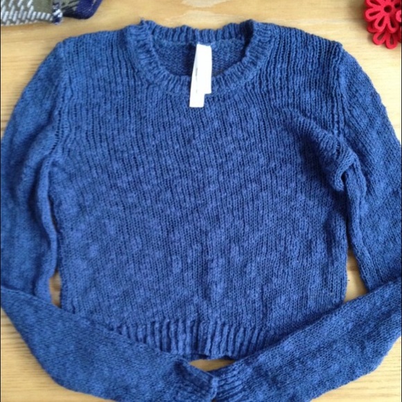 Aeropostale blue cropped sweater, XS