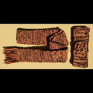 Crocheted Scarf and Headband Set