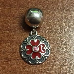 Authentic Pandora flower dangle clip