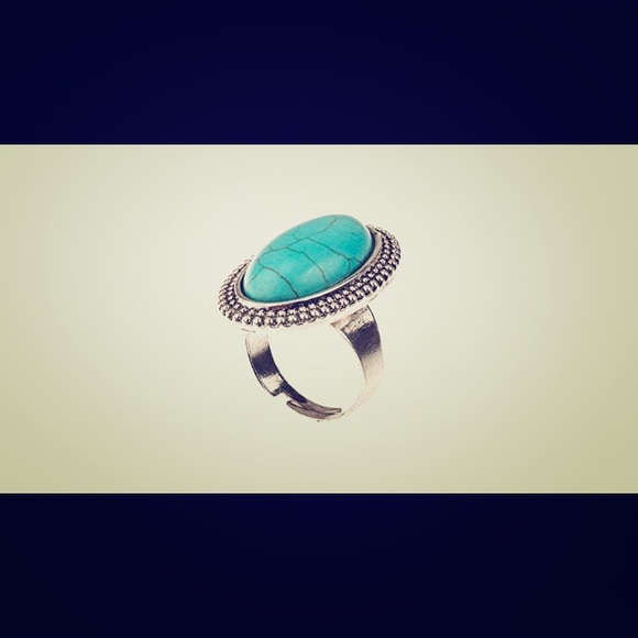 Jewelry - Vintage teal ring adjustable