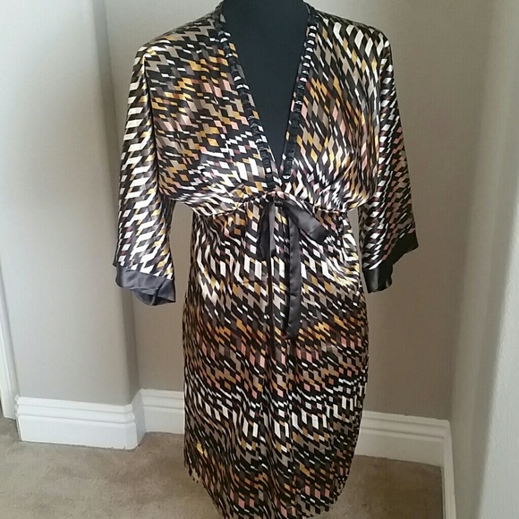 BCBGMaxAzria Silky Kimono Dress