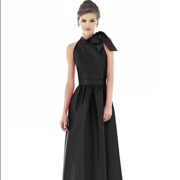 Dessy Black Bridesmaids Dress, Style D533, Size 4