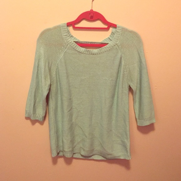 Light weight, three quarter sleeve sweater