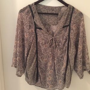 Cute lavender bohemian blouse