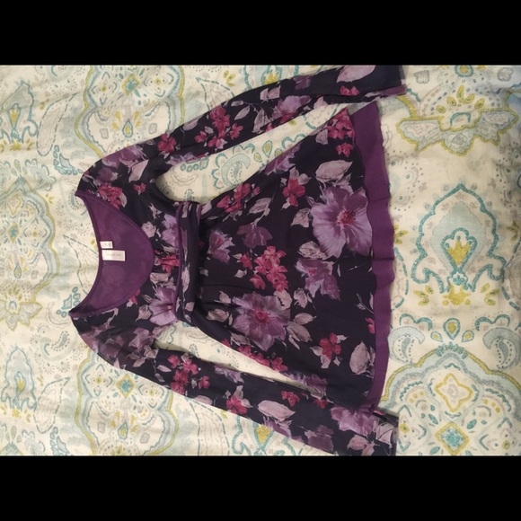 Ann Taylor Loft- Daisy & Clover Mesh Top