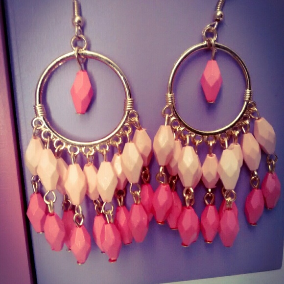 NEW GOLD / PINK DREAMCATCHER EARRINGS