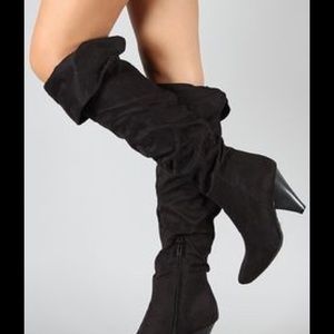 Bamboo Black Boots Sz 7.5