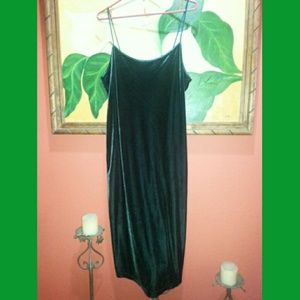 Green Velvet dress