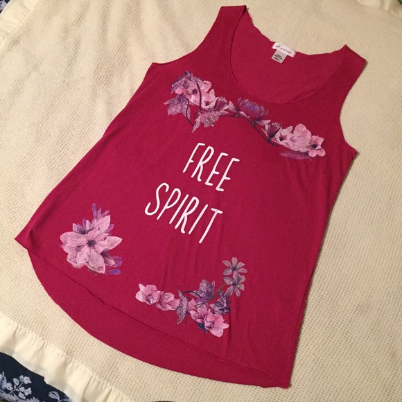 Brand New Pink Sleeveless Floral Top, Size Small