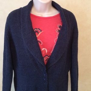Ribbed Cardigan Sweater
