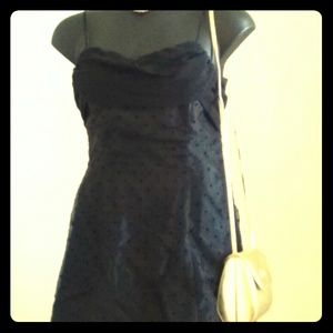 Black strappy party dress