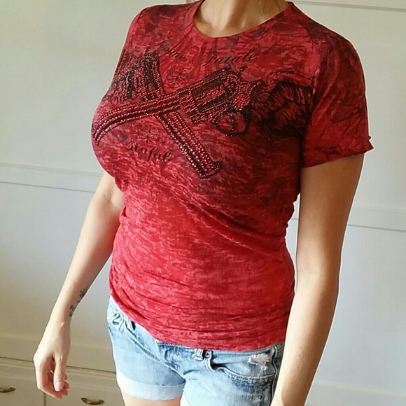 Red Sinful Femme Fatale t-shirt