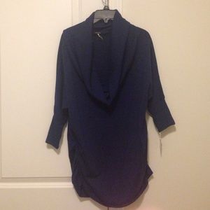 Dark Blue Cow Neck shirt !!Sale!!