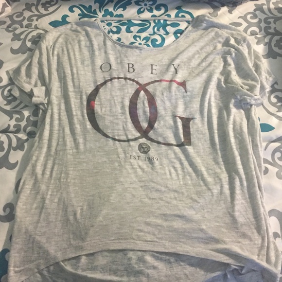 Open Back Obey Tee