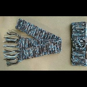 Crocheted Scarf and Headband Set