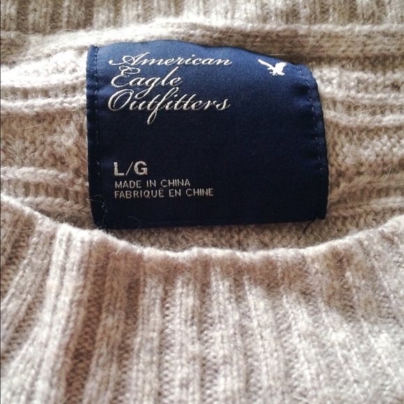 American Eagle Dolman Sleeve Gray Sweater - Picture 2 of 2