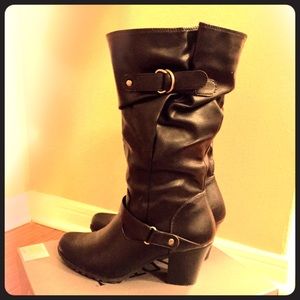 🎉Black Heeled Boots