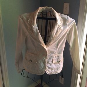 Off white corduroy jacket.