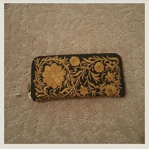 Beautiful black handmade wallet
