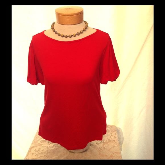 Women's Ralph Lauren Red Blouse Size Medium