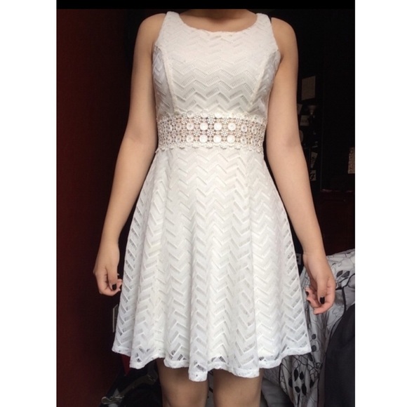 Chevron crotchet dress