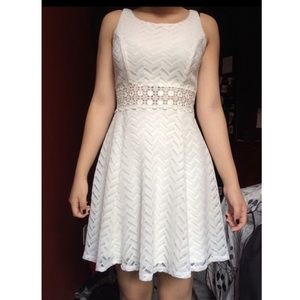 Chevron crotchet dress