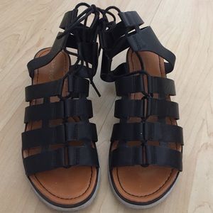 Gladiator sandals.