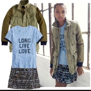 Jcrew Quilted Boyfriend Fatique Jacket