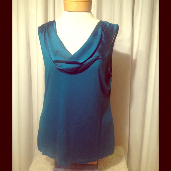 Women's Calvin Klein Sleeveless Blouse Turquoise