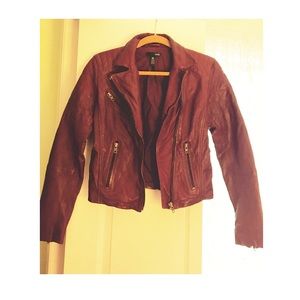 NWOT AQUA Leather Jacket