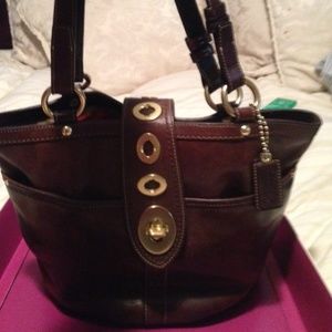 Coach brown leather legacy