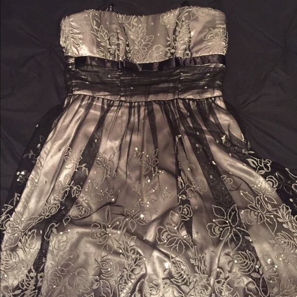 B. Darlin sequin -Gray Gunmetal Color) Dress