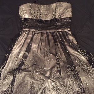 B. Darlin sequin -Gray Gunmetal Color) Dress