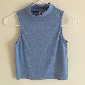 Mock neck crop top