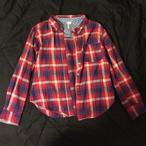 red white and blue flannel