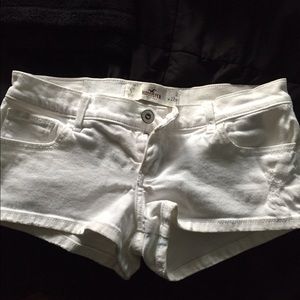 White Hollister Jean Shorts