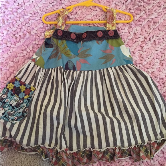 Matilda Jane apron top size 6 girls