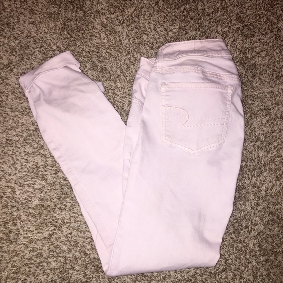 light pink skinny jeans