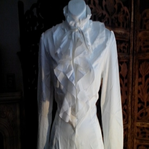 White Ruffle blouse