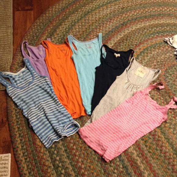 7 Hollister/Aeropostale/So Tank Tops