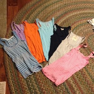 7 Hollister/Aeropostale/So Tank Tops