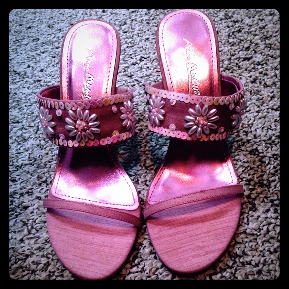 beautiful pink sandals