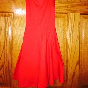 Red Cross back dress